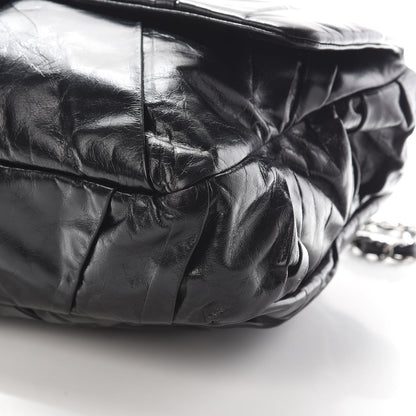 Chanel Glazed Calfskin Twisted Maxi Flap Black 9 of 9