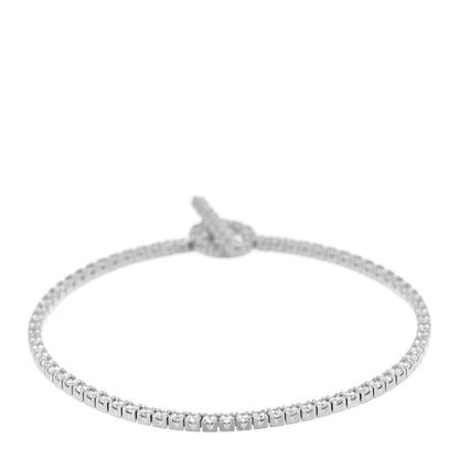 Hermes 18K White Gold Diamond Finesse Link Bracelet ST 2 of 4