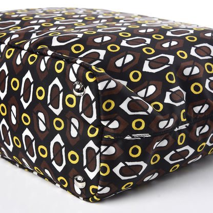 Prada Tessuto Stampato Nylon Saffiano Print Tote Cacao 10 of 10