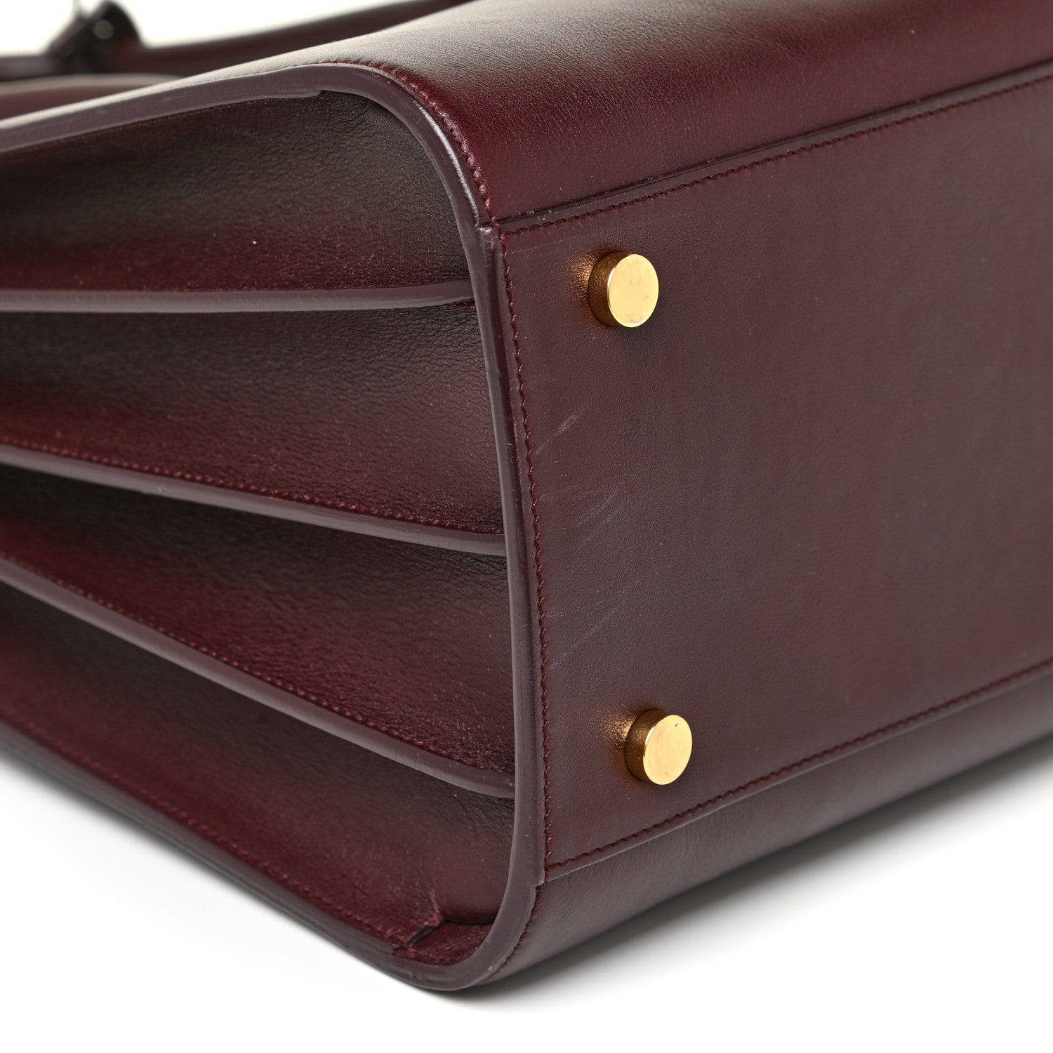 Saint Laurent Calfskin Small Sac De Jour Amarena 8 of 19