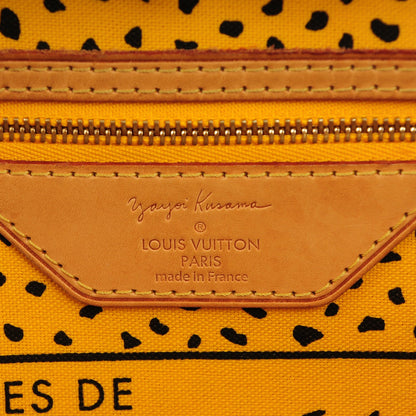 Louis Vuitton Monogram Kusama Waves Neverfull MM Yellow 6 of 10