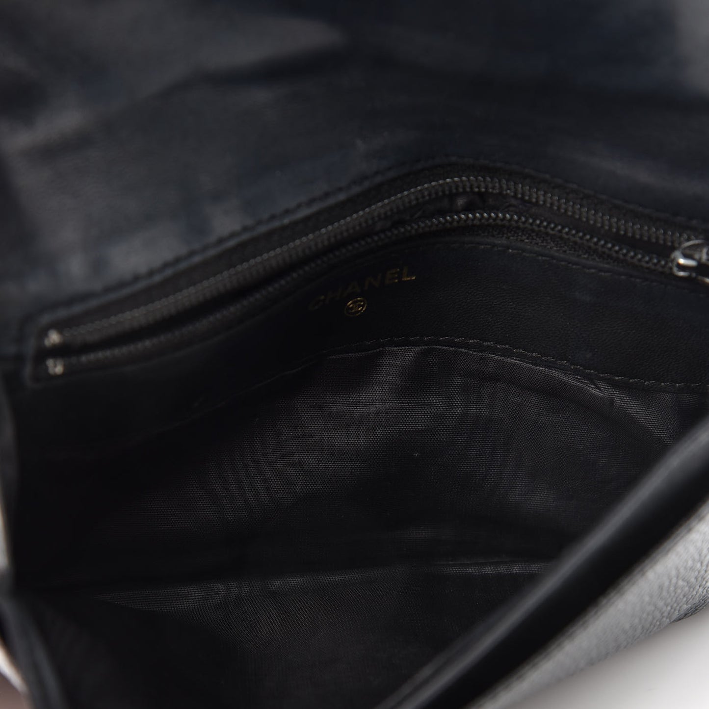 Caviar CC Timeless Flap Wallet Black