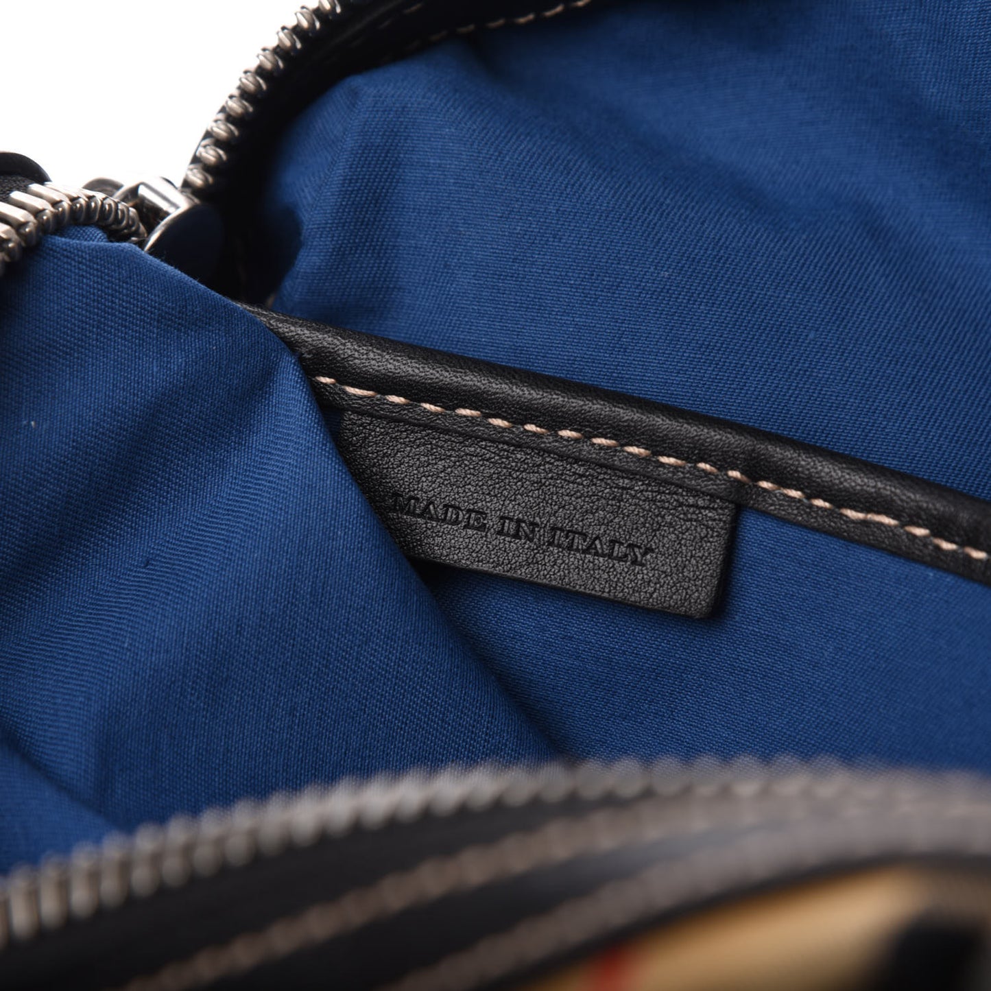 Vintage Check Washbag Canvas Blue