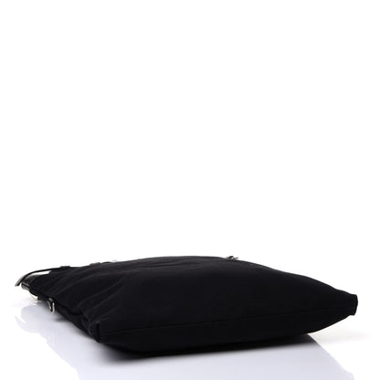 Saint Laurent Canvas Calfskin Belted Flat Messenger Bag Black 3 of 4