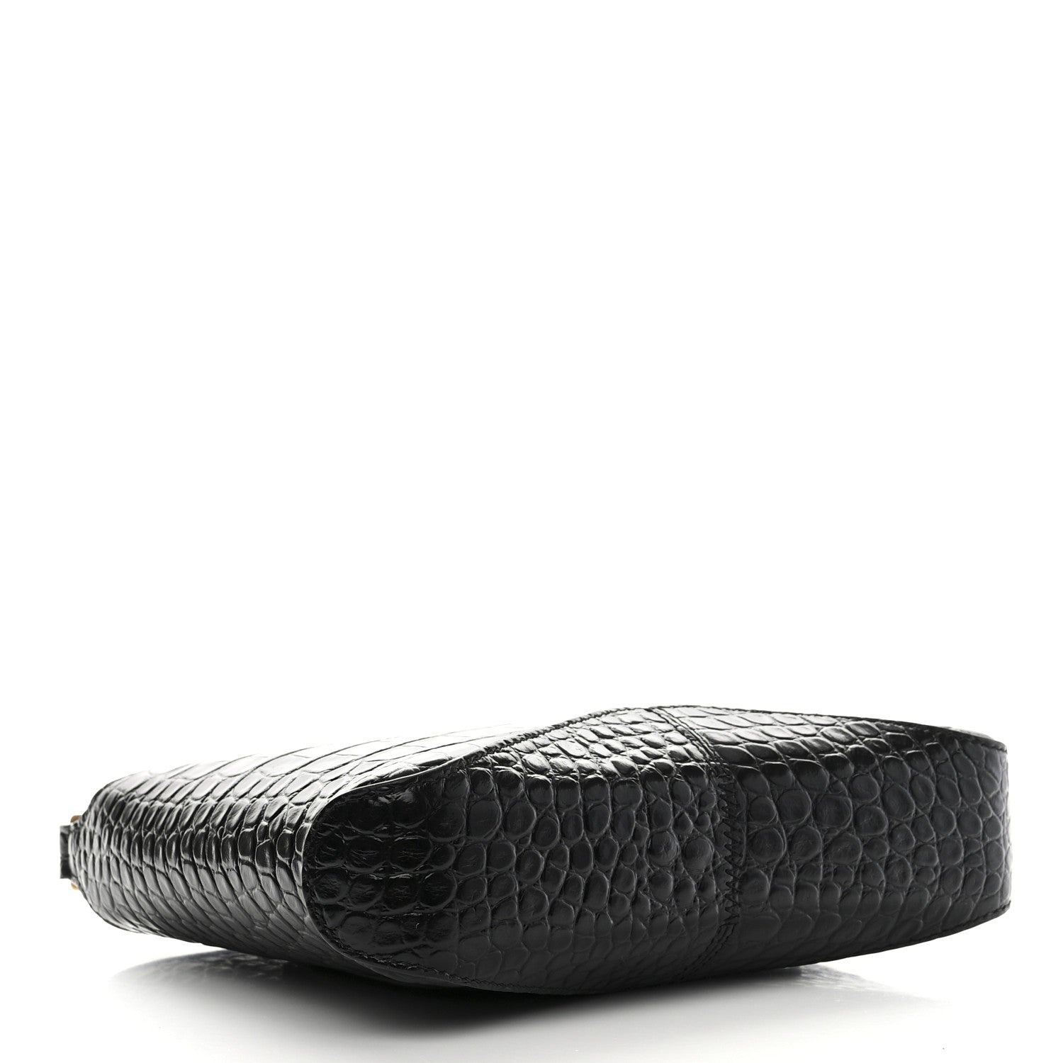 Balenciaga Shiny Super Supple Calfskin Crocodile Embossed Small XX Bag Black 4 of 11