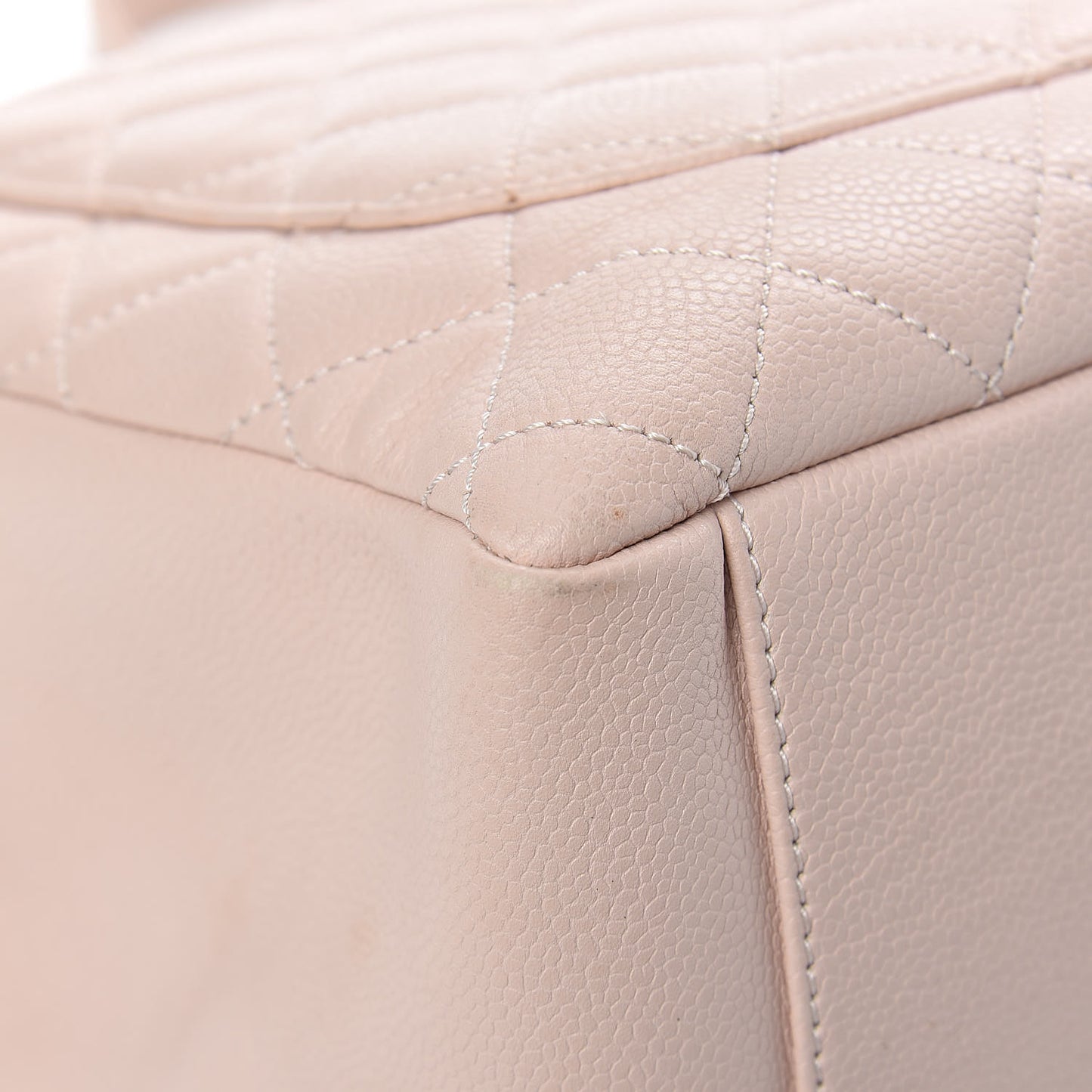 Caviar Quilted Grand Shopping Tote GST Light Pink