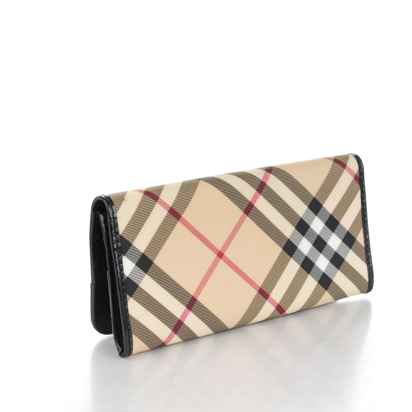 Patent Supernova Check Wallet Black
