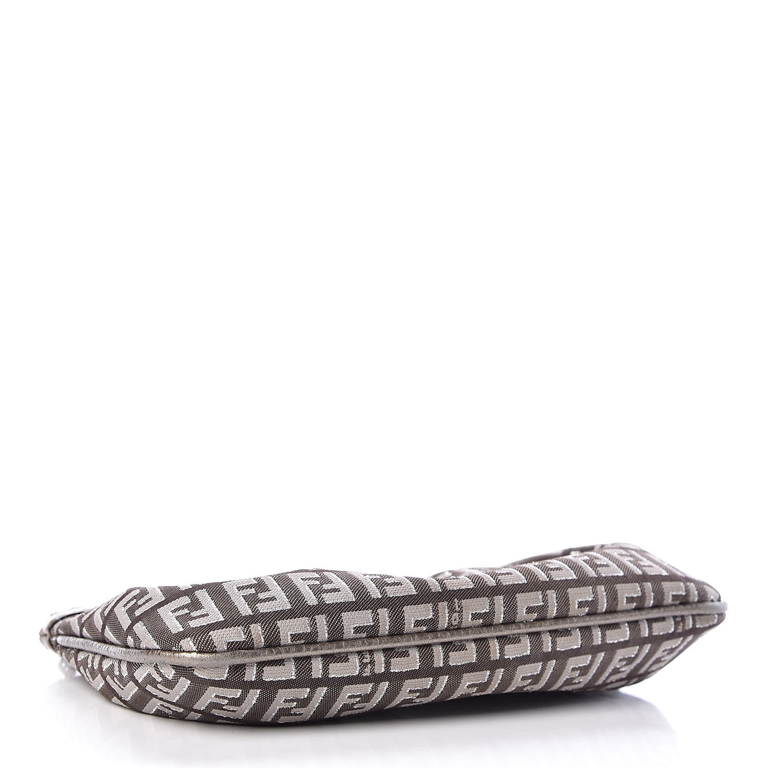 Fendi Zucchino Vachetta Pochette Caffe Argilla Canna di Fucile 4 of 11
