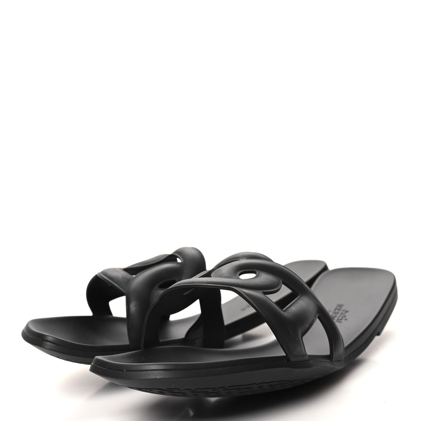 Rubber Aloha Sandals 41 Black