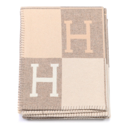 Hermes Wool Cashmere Avalon III Blanket Coco Camomille 1 of 6