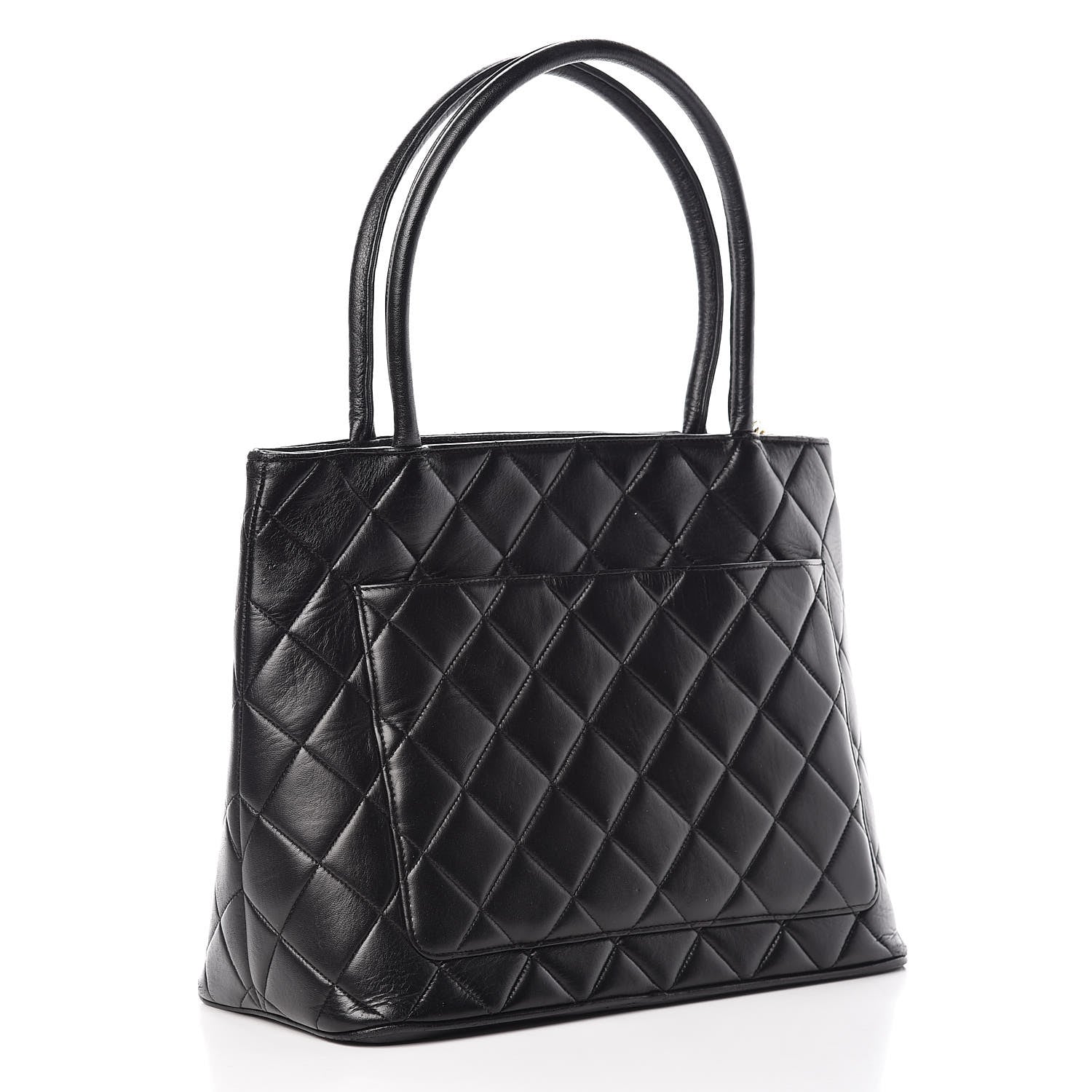 Chanel Lambskin Quilted Medallion Tote Black 3 of 13