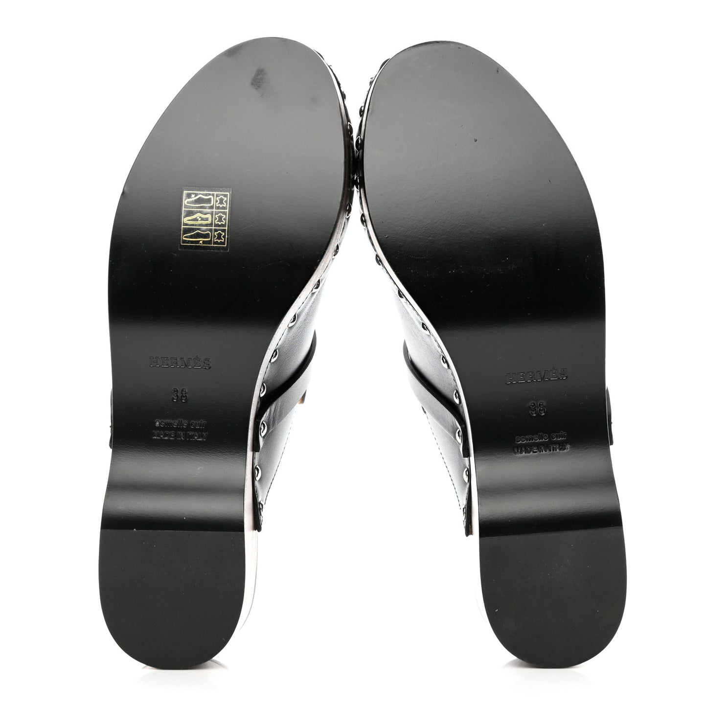 Calfskin Carlotta Mules 38 Black