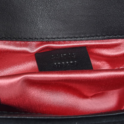 Gucci Velvet Matelasse Mini GG Marmont Shoulder Bag Black 7 of 7