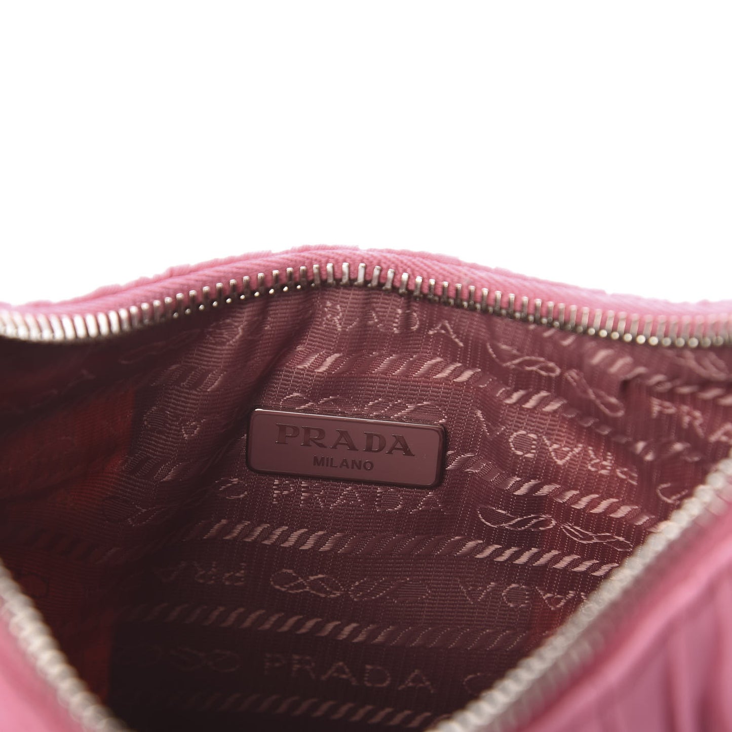 Tessuto Nylon Gaufre Shoulder Bag Begonia