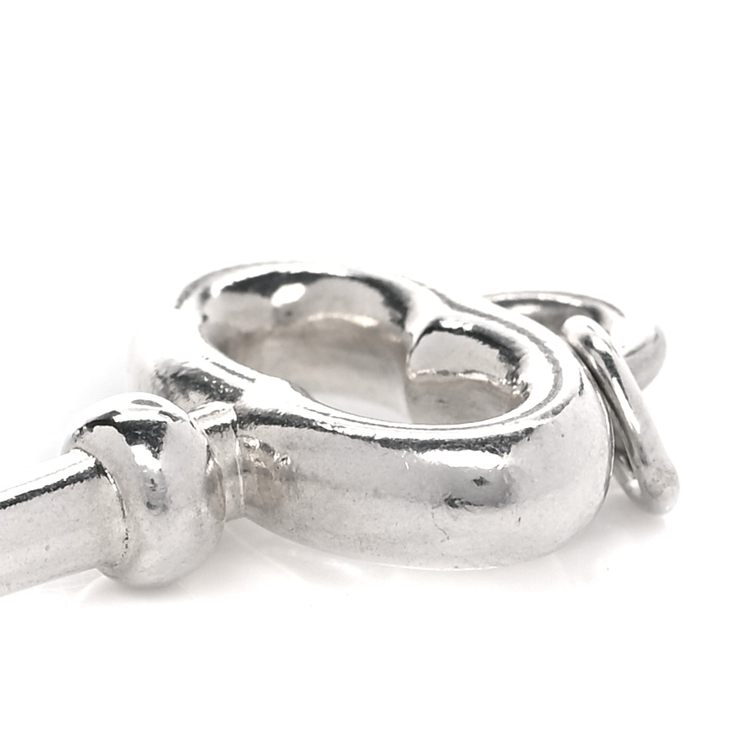 Sterling Silver Vintage Oval Key Pendant