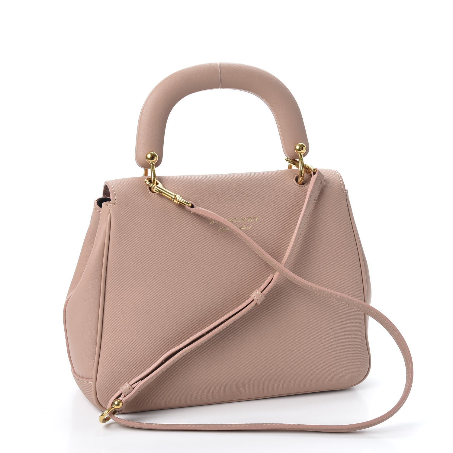 Burberry Trench Calfskin Medium DK88 Top Handle Bag Ash Rose 2 of 14