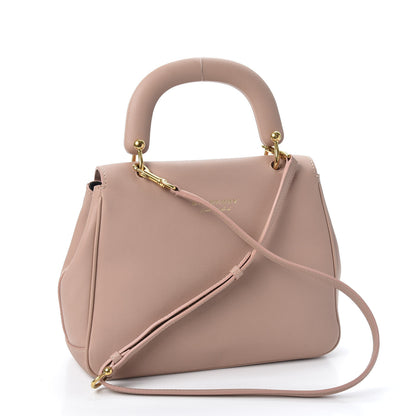 Burberry Trench Calfskin Medium DK88 Top Handle Bag Ash Rose 2 of 14