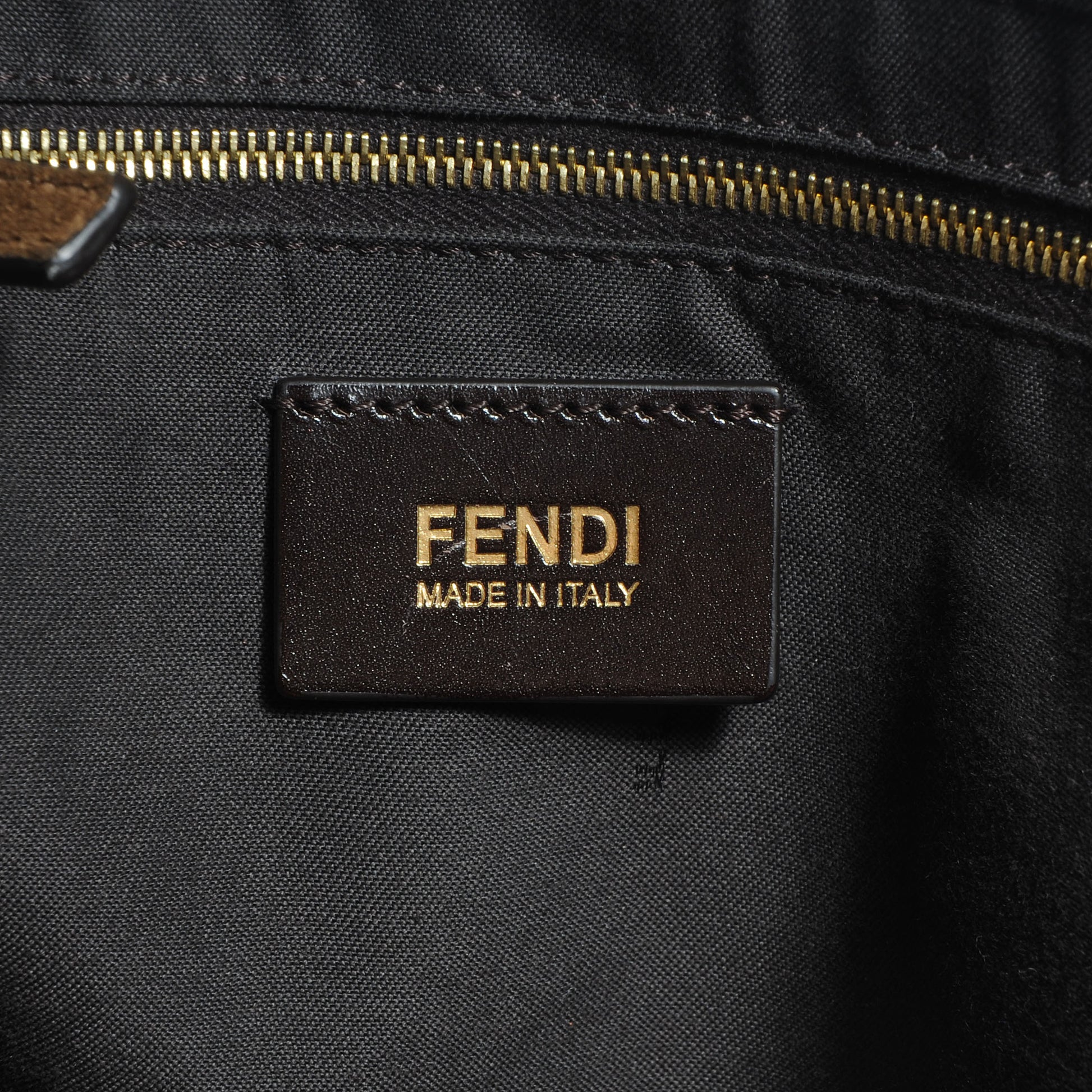 Fendi Pequin Vitello Large Hobo Tobacco Amarena 6 of 11