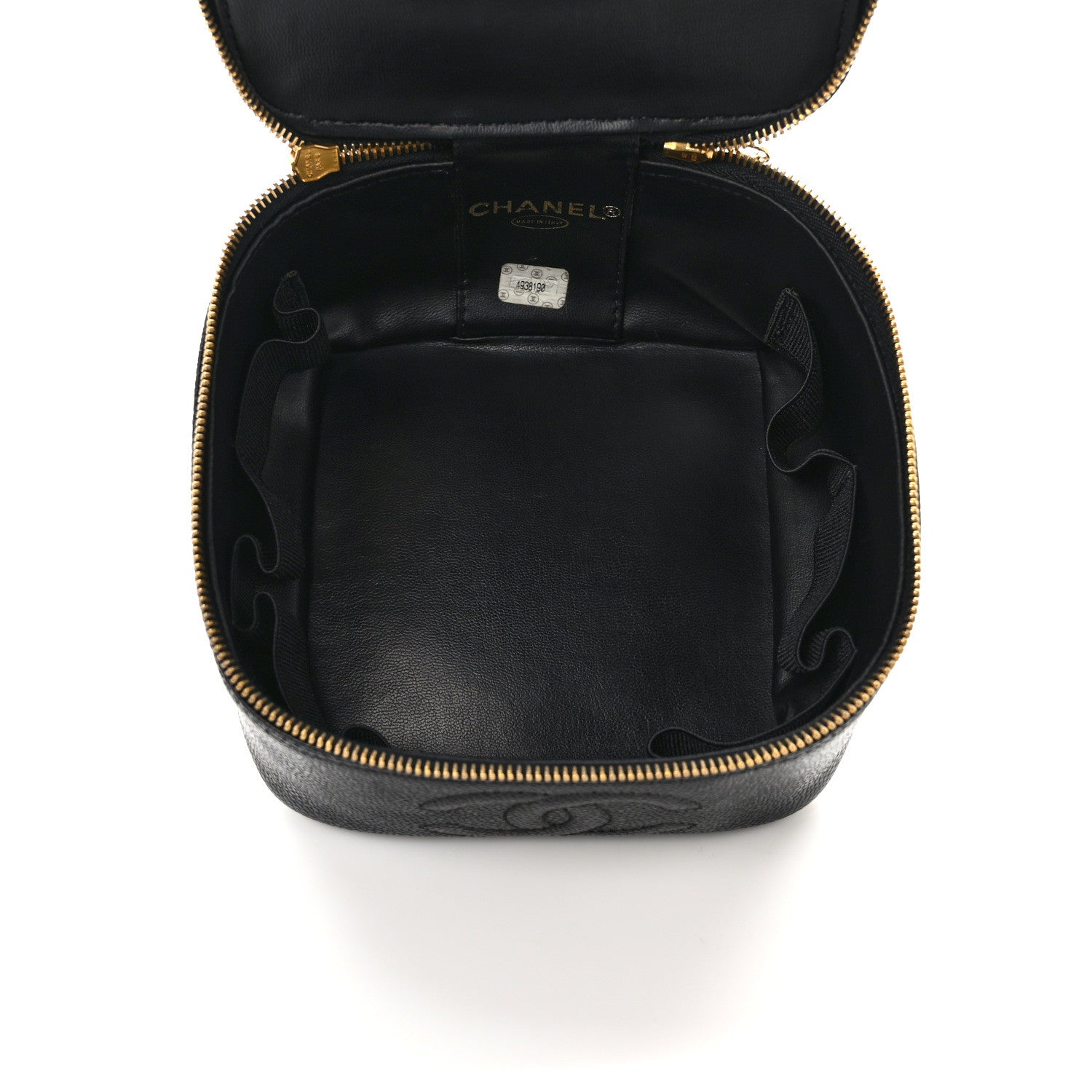 Chanel Caviar Vanity Cosmetic Case Black 5 of 9
