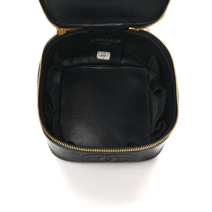 Chanel Caviar Vanity Cosmetic Case Black 5 of 9