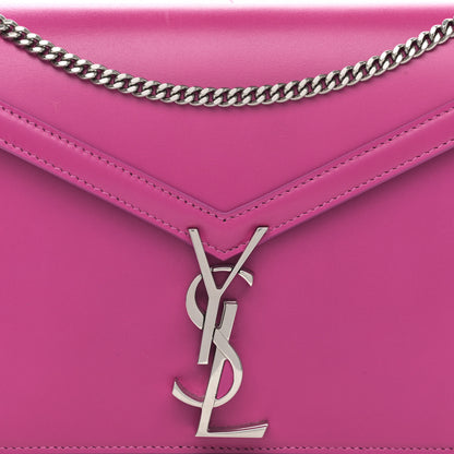 Saint Laurent Smooth Calfskin Monogram Cassandra Clasp Bag Electric Fuchsia 9 of 12