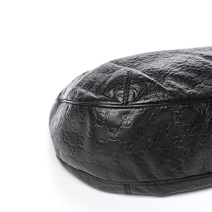Gucci Guccissima Large New Ladies Web Hobo Black 11 of 13