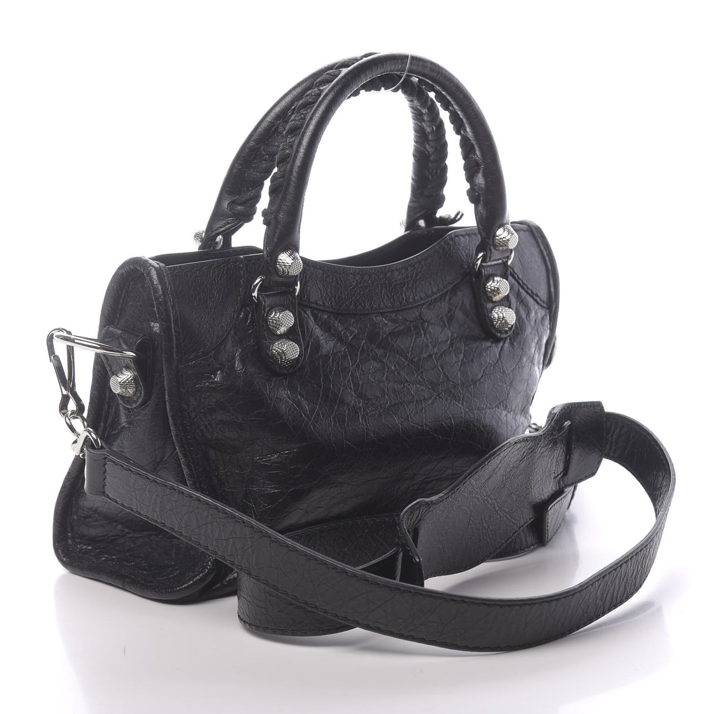 Agneau Giant 12 Silver Hardware Mini City Black
