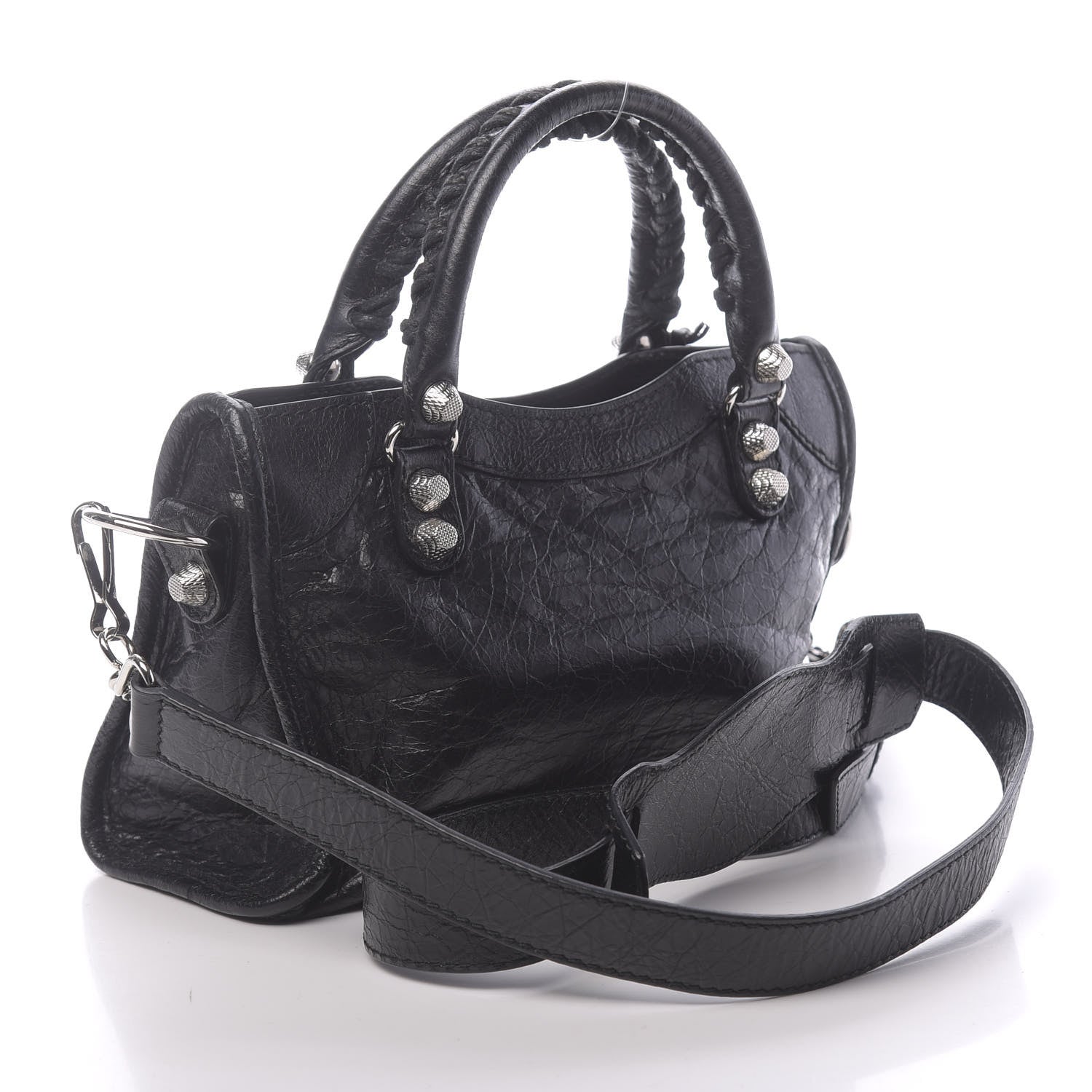 Balenciaga Agneau Giant 12 Silver Hardware Mini City Black 3 of 10