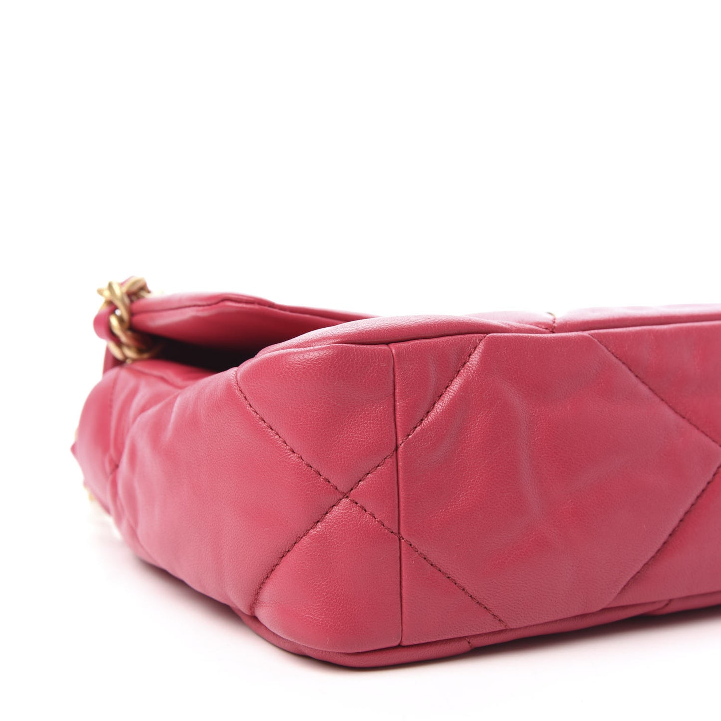 Goatskin Quilted Medium Chanel 19 Flap Pink