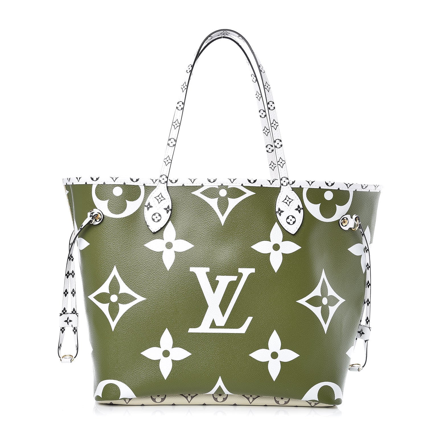 Louis Vuitton Monogram Giant Neverfull MM Kaki 3 of 11