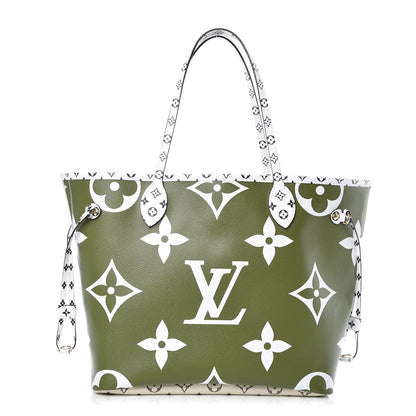 Louis Vuitton Monogram Giant Neverfull MM Kaki 3 of 11