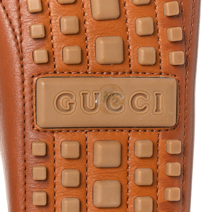 Gucci Soft Clove Calfskin Web Mens Horsebit Driver Loafers 9.5 Cognac 8 of 8