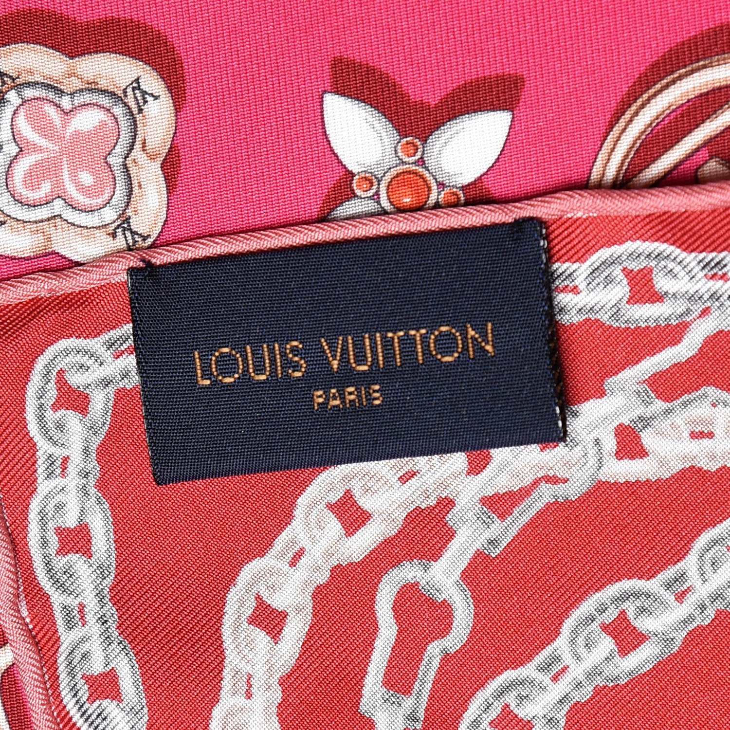 Louis Vuitton Silk Your Highness Square Scarf Fuchsia 4 of 5