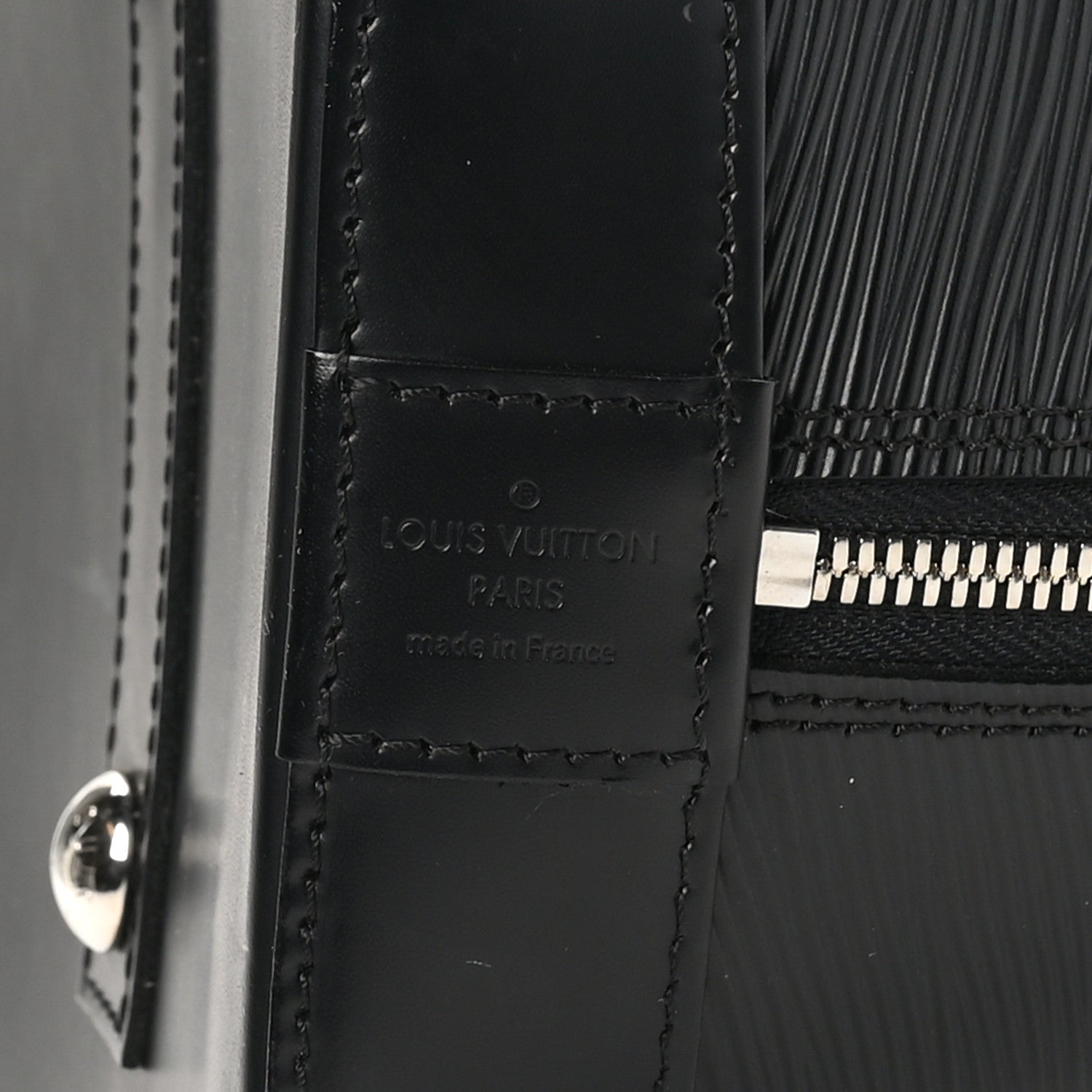 Louis Vuitton Epi Alma MM Black 6 of 10