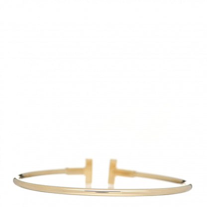 Tiffany 18K Yellow Gold T Wire Bracelet 3 of 5