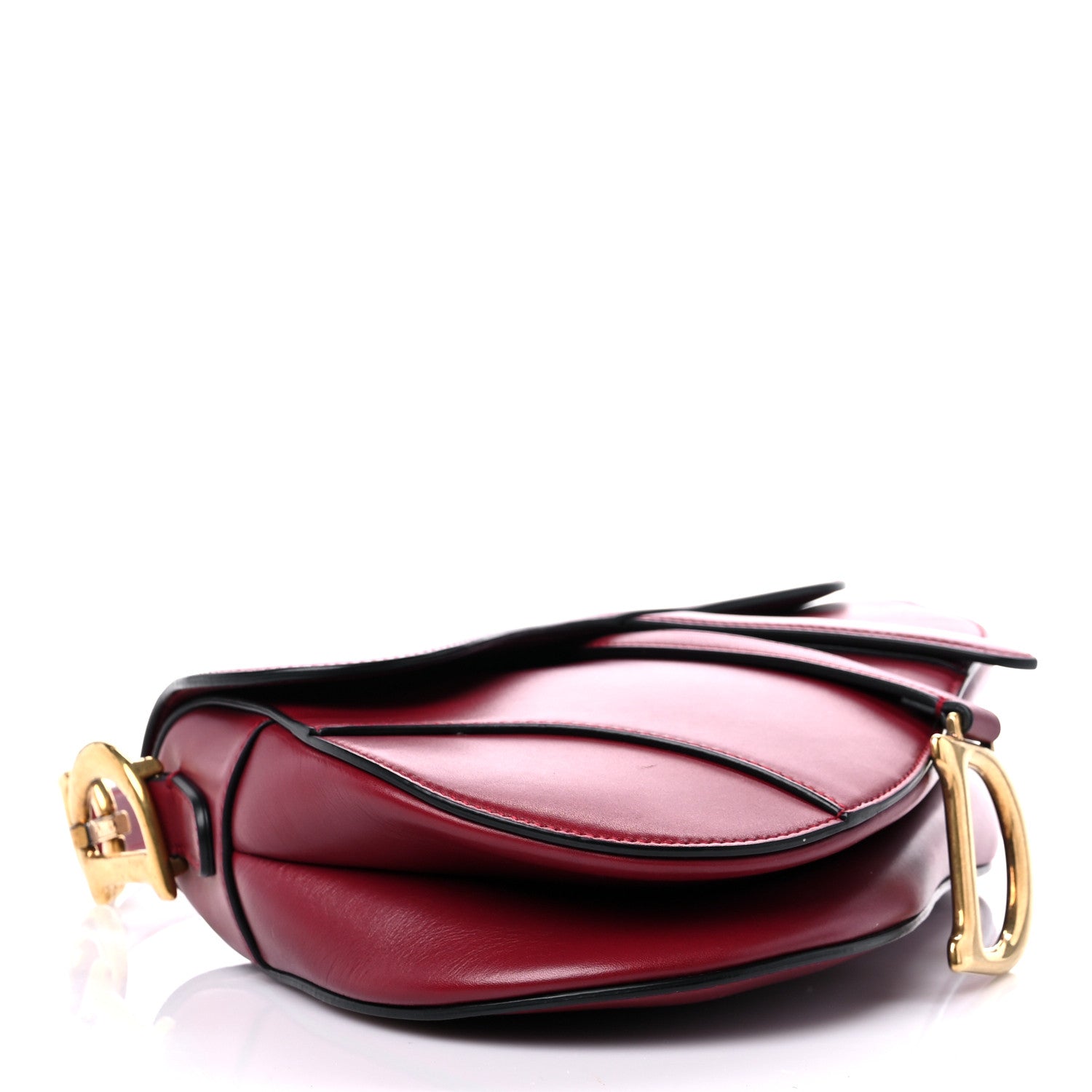 Christian Dior Calfskin Saddle Bag Scarlet 4 of 15