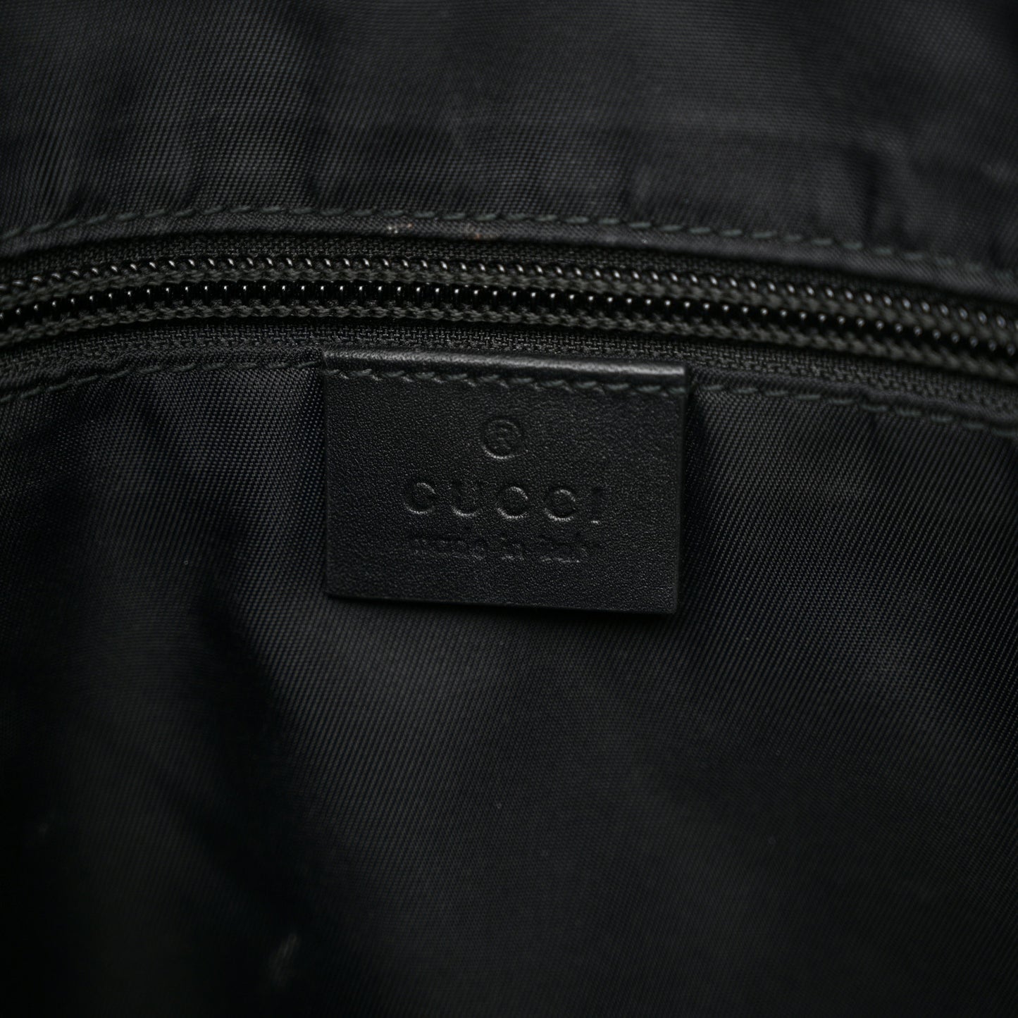 GG Supreme Monogram Web Messenger Bag Black