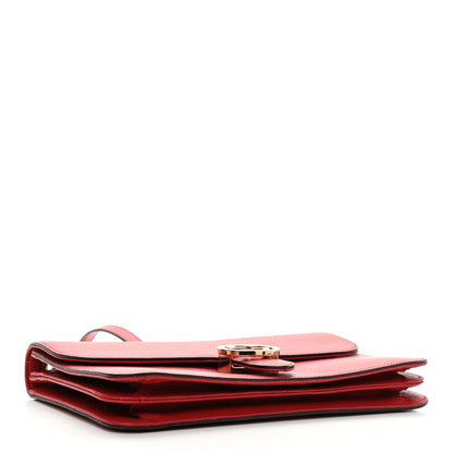 Gucci Dollar Calfskin Interlocking G Shoulder Bag Red 4 of 10