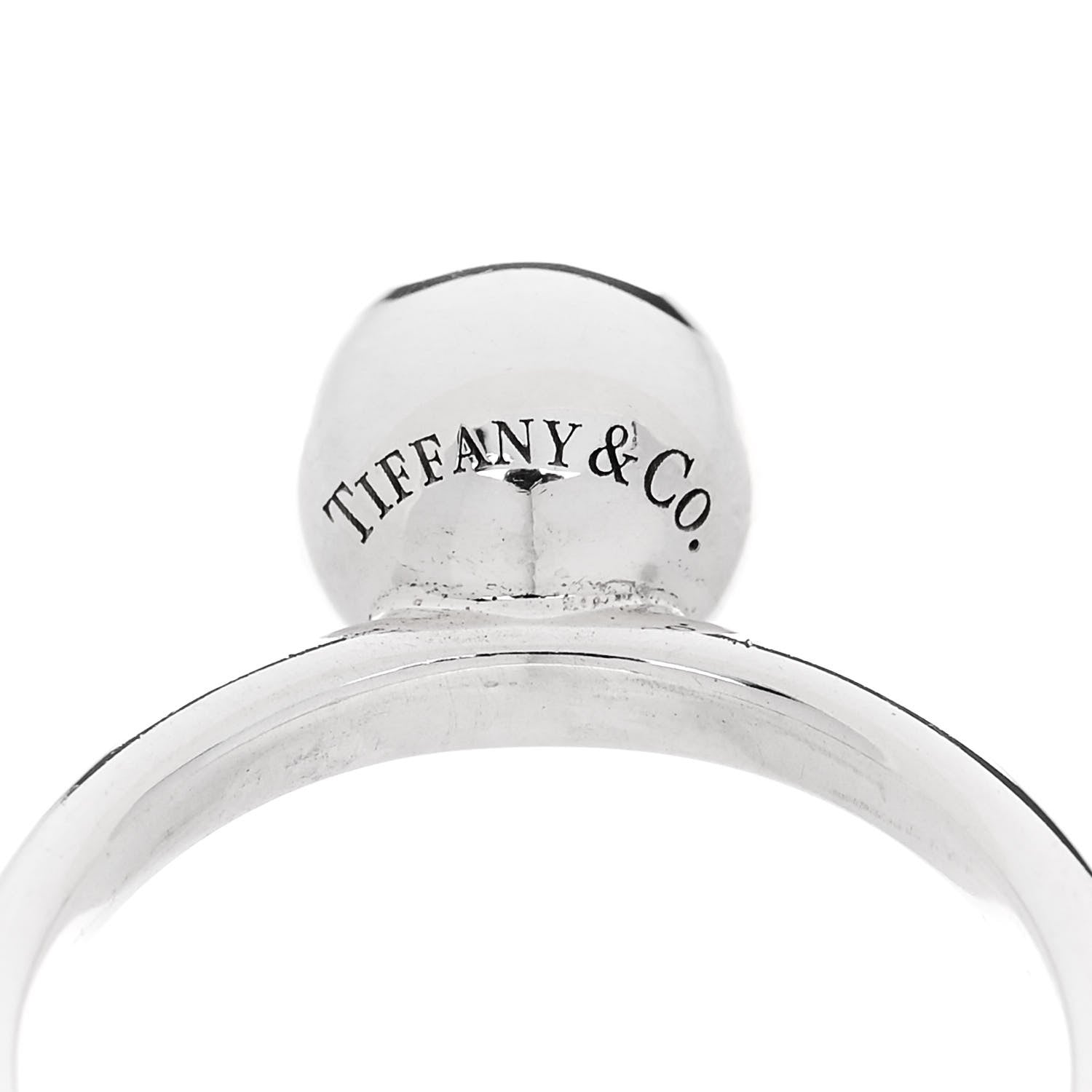 Tiffany Sterling Silver 8mm Hardwear Ball Ring 49 5 6 of 7
