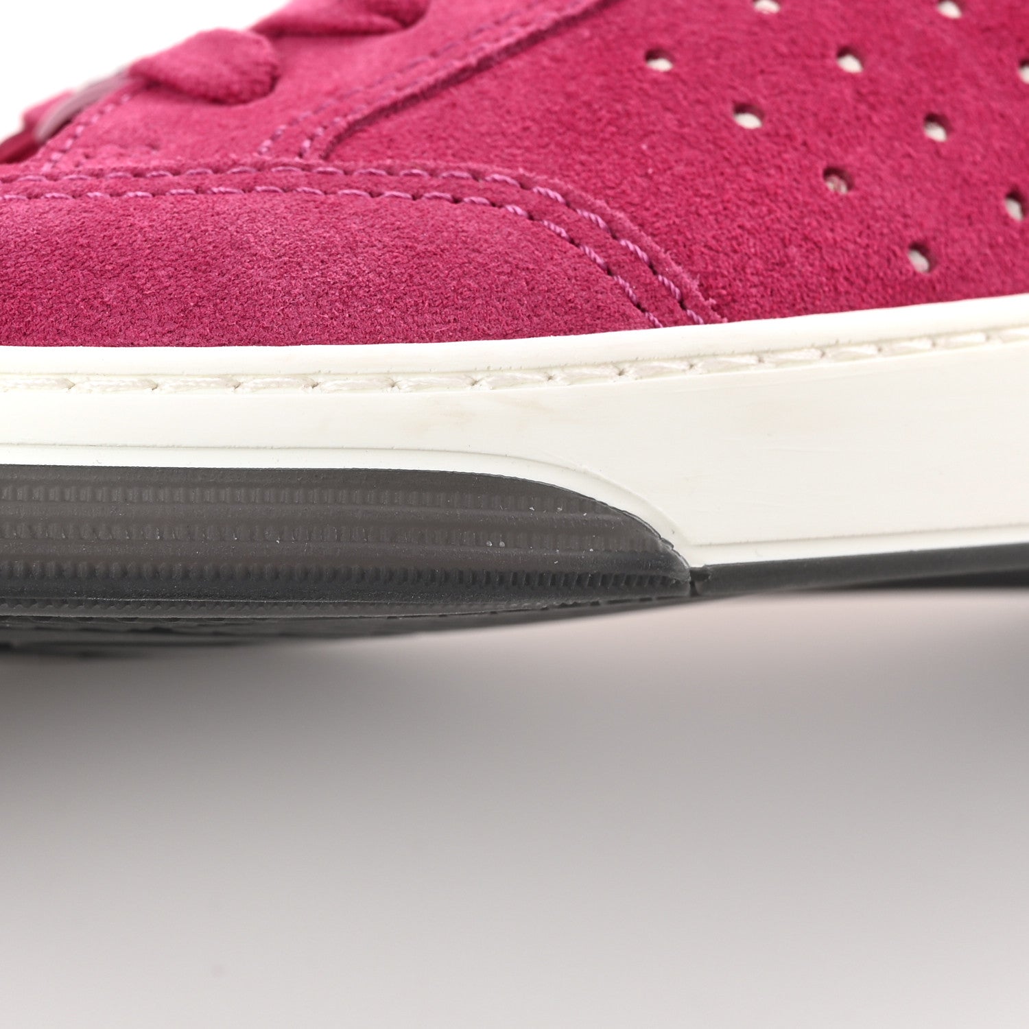 Chanel Suede Calfskin Logo Sneakers 39 Dark Pink 12 of 13