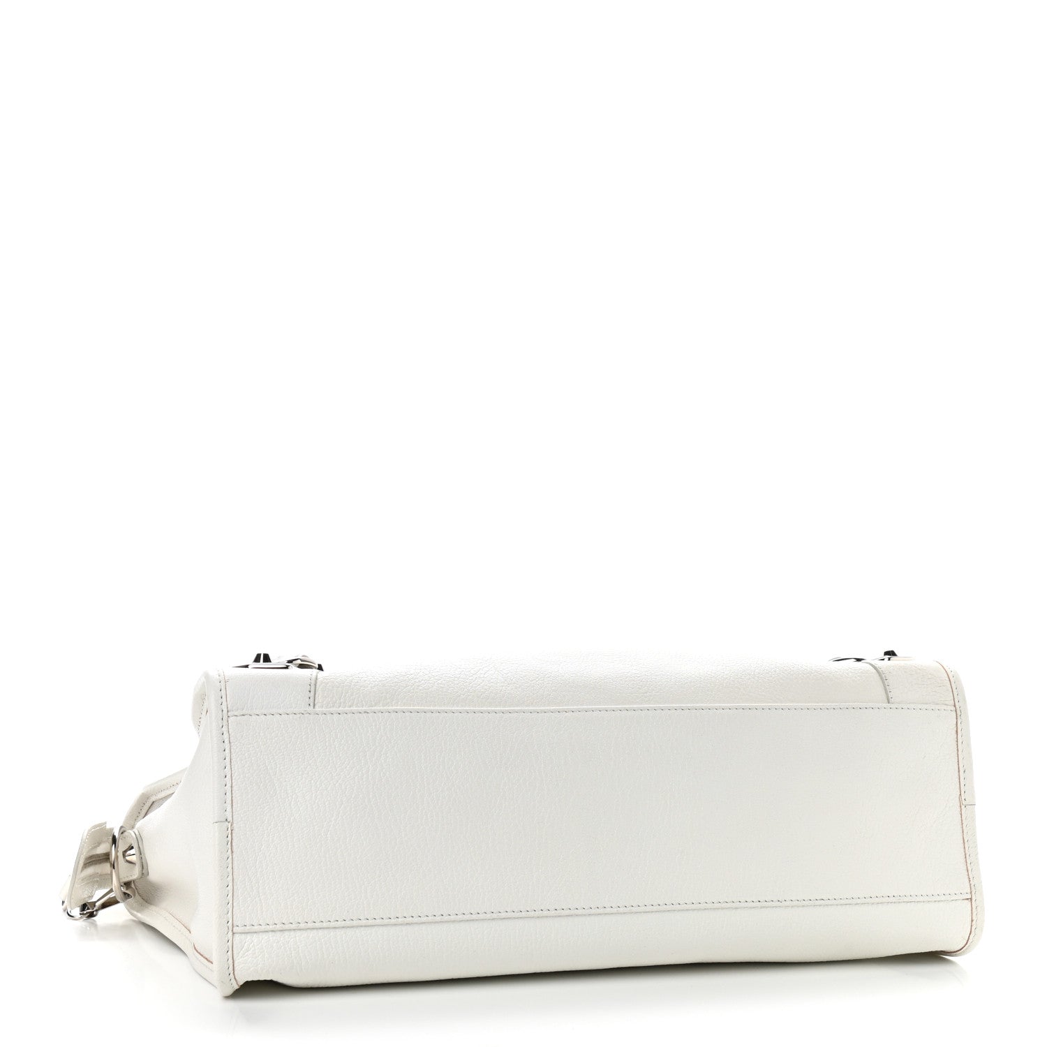 Balenciaga Chevre Silver Metallic Edge Hardware City White 3 of 17