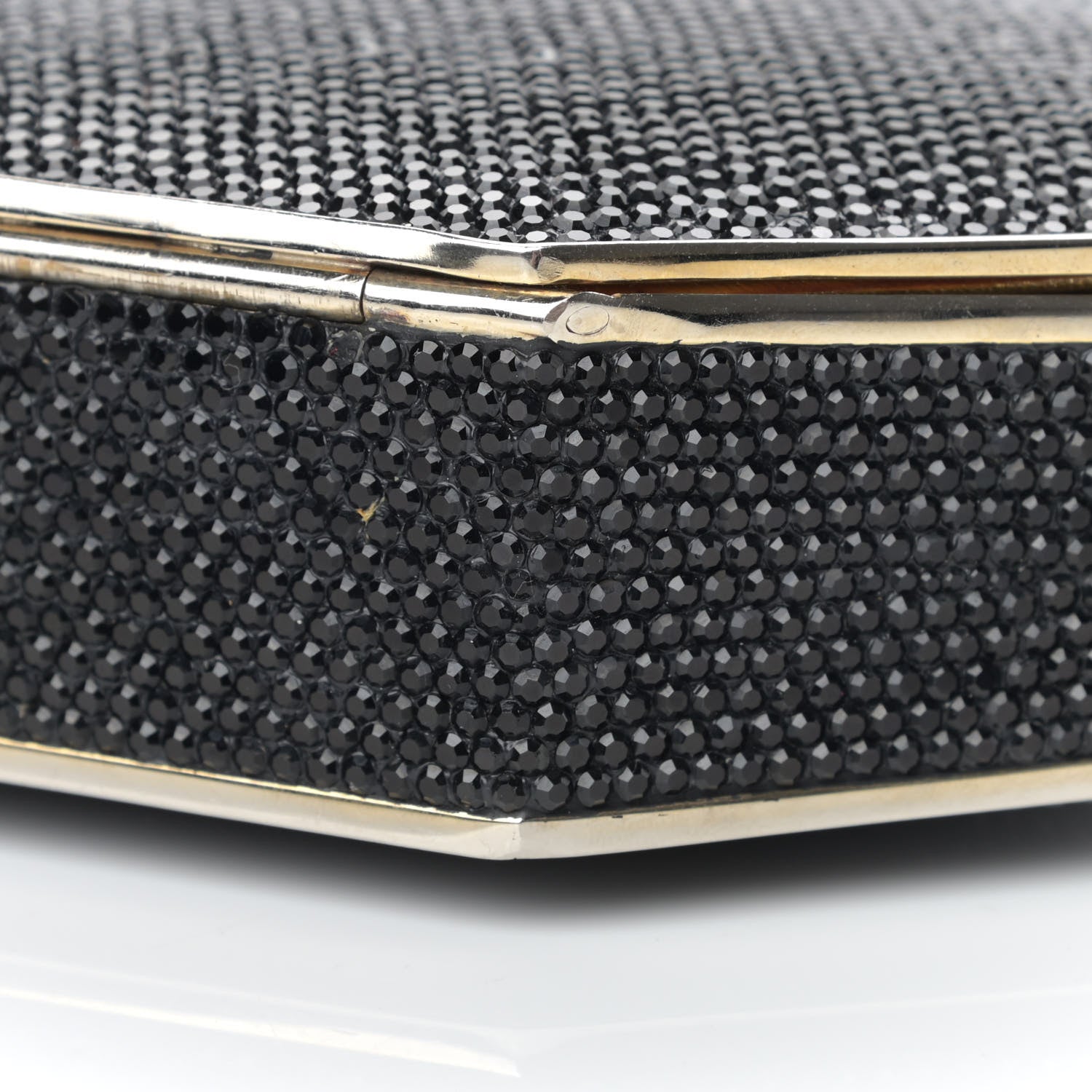 Judith Leiber Swarovski Crystal Minaudiere Clutch Black 9 of 16