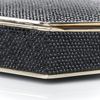 Judith Leiber Swarovski Crystal Minaudiere Clutch Black 9 of 16