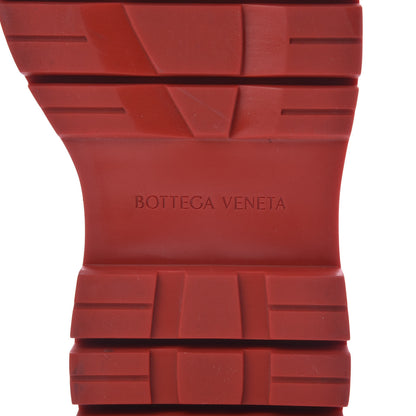 Bottega Veneta Calfskin The Tire Chelsea Boots 40 Black Bright Red 6 of 11