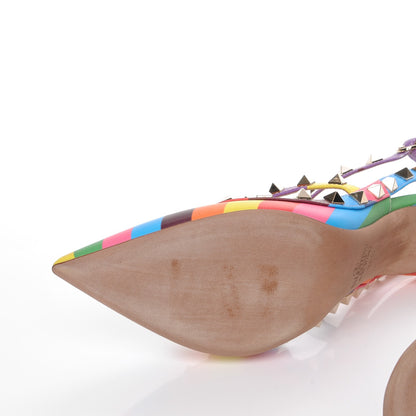 Valentino Garavani Calfskin 1973 Rockstud Ankle Strap 100mm Pumps 36.5 Multicolor 7 of 9