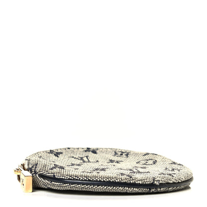 Louis Vuitton Mini Lin Croisette Round Coin Purse Blue 3 of 7