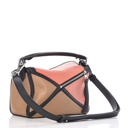 Loewe Calfskin Small Graphic Puzzle Bag Pink Tulip Mocca 3 of 11