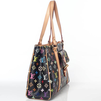 Louis Vuitton Monogram Multicolor Aurelia MM Black 4 of 8