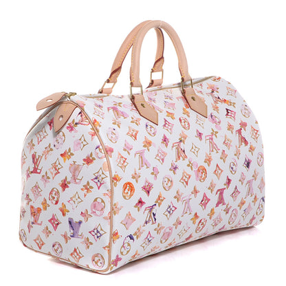 Louis Vuitton Watercolor Aquarelle Speedy 35 White 3 of 7