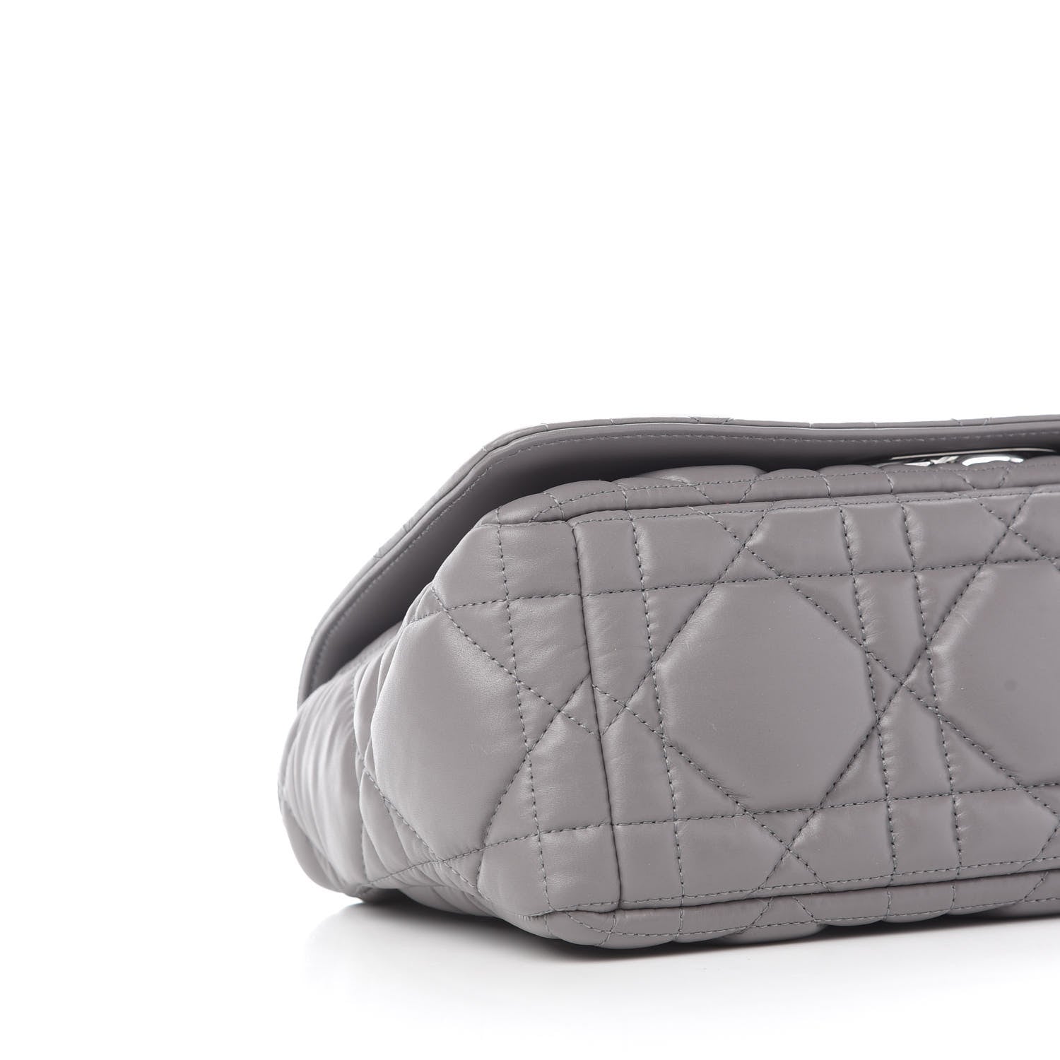 Christian Dior Lambskin Cannage Caro Bag Grey 8 of 9